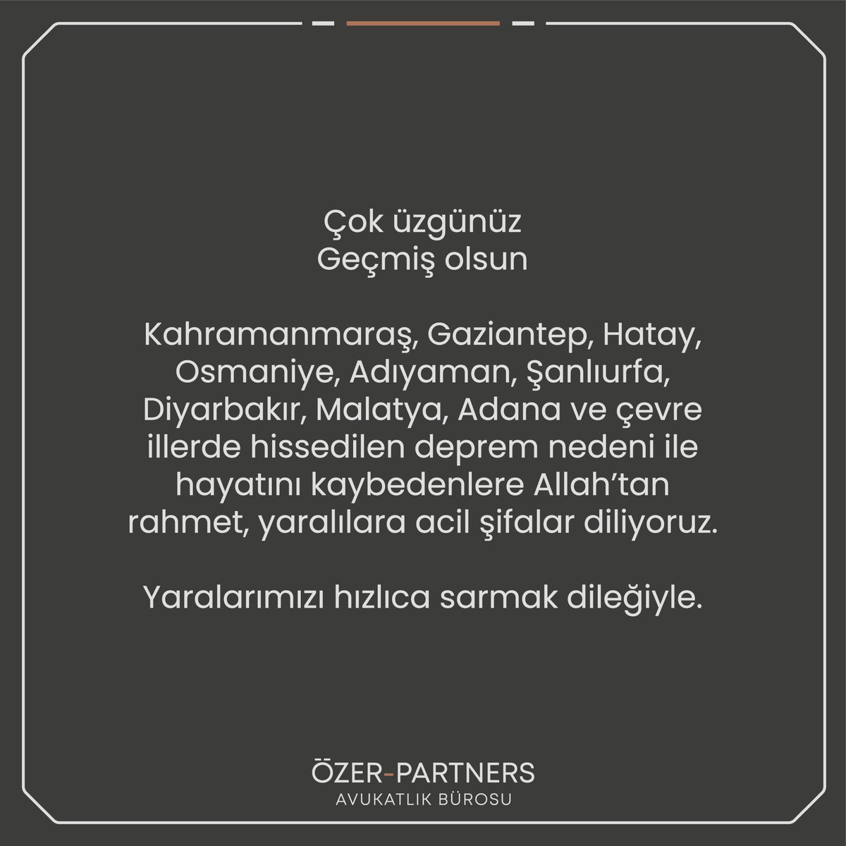 ÖZER - PARTNERS Avukatlık Bürosu (@ozerpartners) on Twitter photo 
