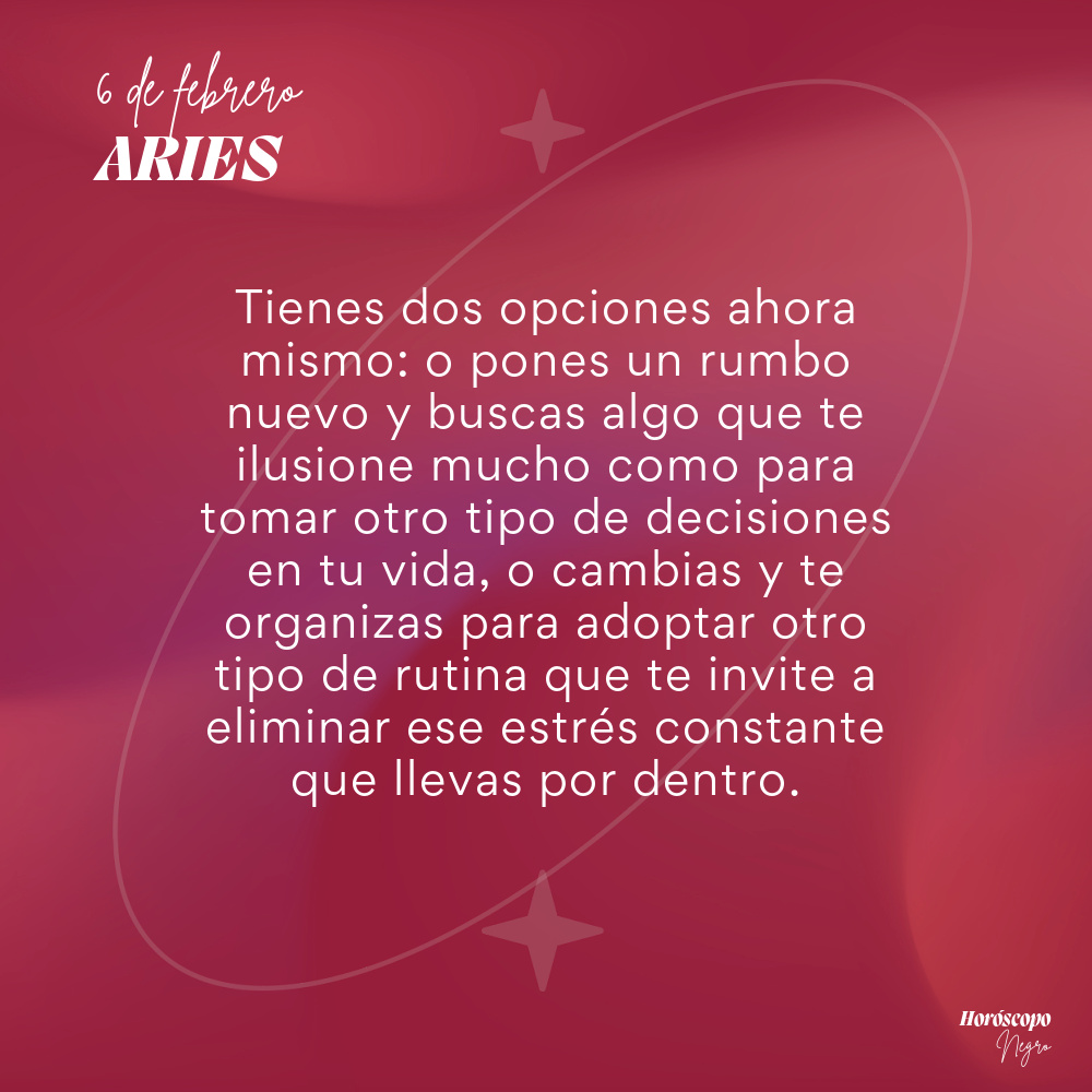aries_hn's tweet photo. El horóscopo diario del 6 de febrero para #Aries ♈️🔮 #horoscoponegro #horoscopodiario https://t.co/jjAKQziScx