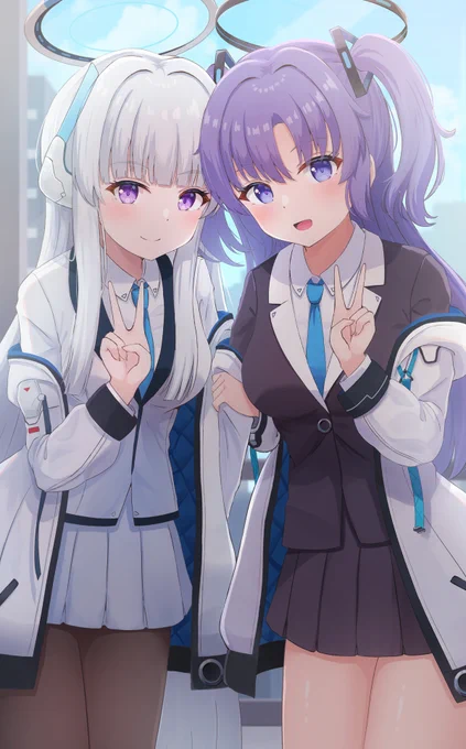 ユウカとノアのショート動画ほんと好きです#ブルアカ  #ブルアカ2周年アート 