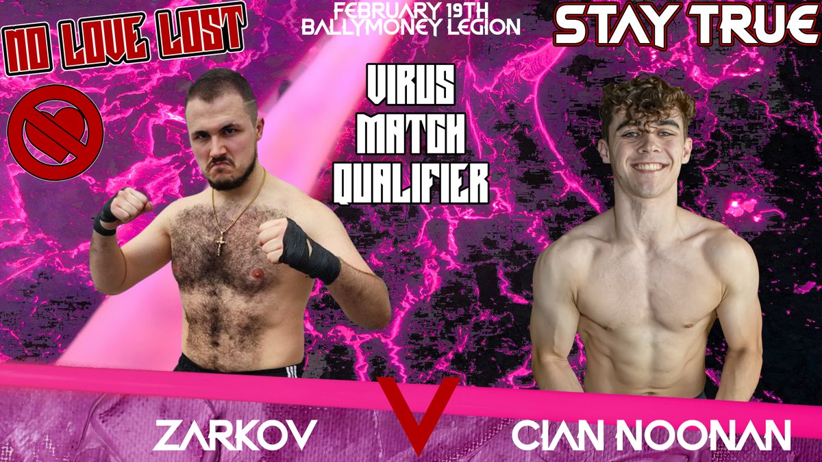 StayTrueNI's tweet photo. The second half of our first round Virus Match Qualifier: Cian Noonan VS Zarkov!
DM for tickets now, because you don't want to miss this one!
#StayTrue #StayTrueNI #StayTrueWrestling #VirusMatch #Zarkov #IlijaZarkov #CianNoonan #SculptedCianNoonan #IndieWrestling #ProWrestling https://t.co/KoqcavYzKn