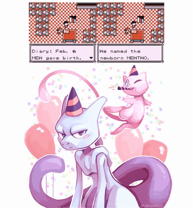 Reenlsober's tweet photo. No dia 6 de fevereiro, é celebrado o nascimento de Mewtwo. 

Nos jogos originais (Red/Green), ele foi criado geneticamente em  laboratório, sendo um clone do misterioso Mew. Ele fugiu de seus criadores e se refugiou em uma caverna próxima a Cerulean. https://t.co/V7R8E9Xnqf