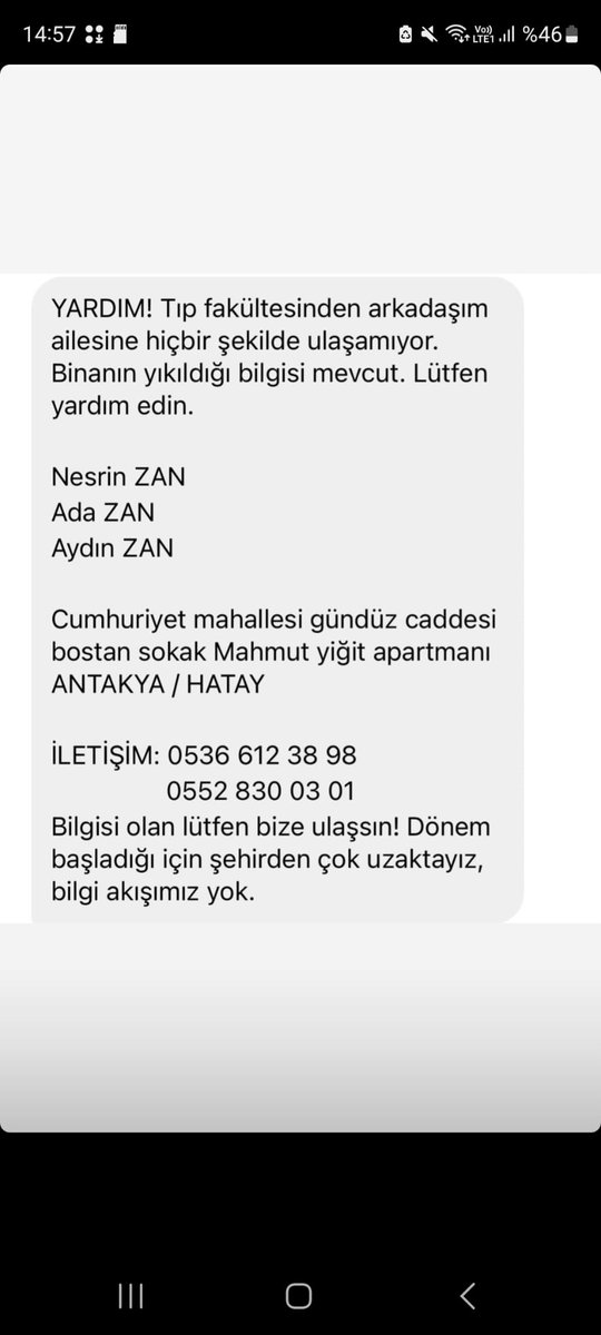 da_busraa's tweet photo. ANTAKYA HATAY @AFADHatay  @AFADBaskanlik @ahbap @ahbaphatay @asl_zan1 https://t.co/0gwZ7PeRGL