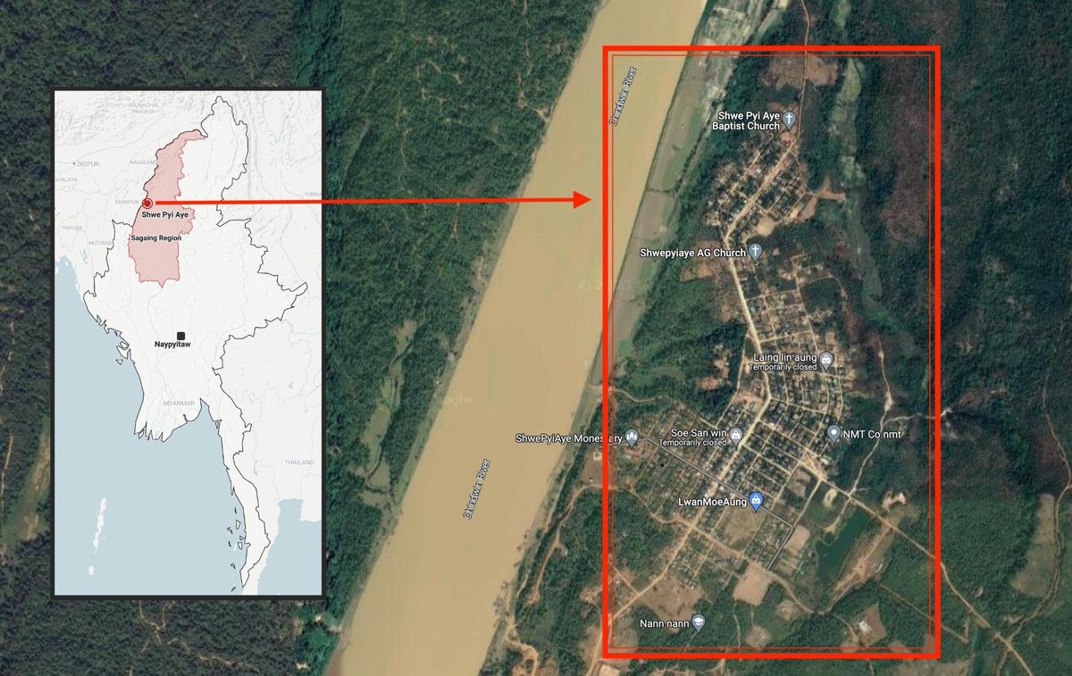 Myanmar_Now_Eng's tweet photo. Resistance fighters in Sagaing Region’s Homalin Township managed to retain control over Shwe Pyi Aye Myothit for three days despite a heavy military presence in the area
#Myanmar 
https://t.co/tdtjRIIMro https://t.co/lqwOLYbqI2