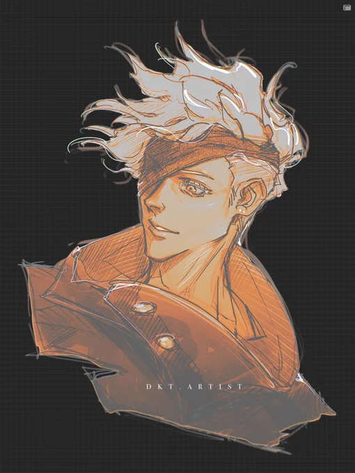 Morning doodle. Resumed reading manga there seems to be something interesting....I think?..  #GojoSatoru #JujutsuKaisen 