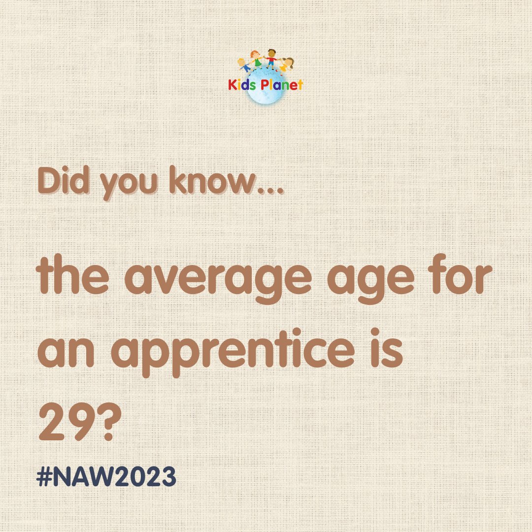Fancy doing an Apprenticeship at Kids Planet? We're ranked 21st in the List of Top 100 Apprenticeship Employers 2022!  #NAW2023 #apprenticeships #jointheKPfamily <a href="/GillyMason/">Gill Mason</a>