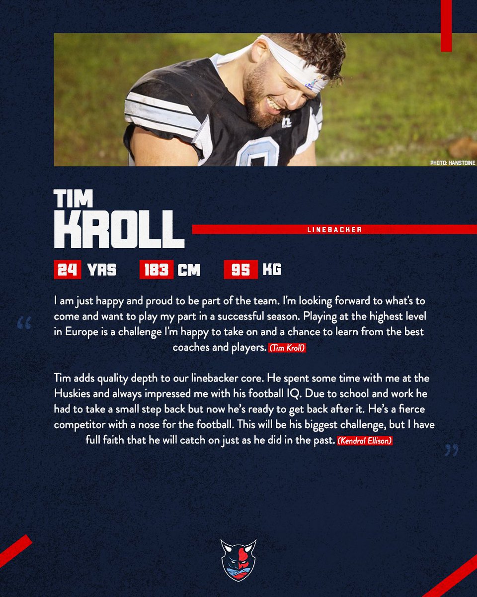 SeaDevilsHH's tweet photo. Another exciting addition to our LB core โ๏ธ Welcome Tim Kroll to the 040 ๐
#CatchTheWave #HSDSignings23
๐ท: Hans Toine https://t.co/pbzxisYKKA