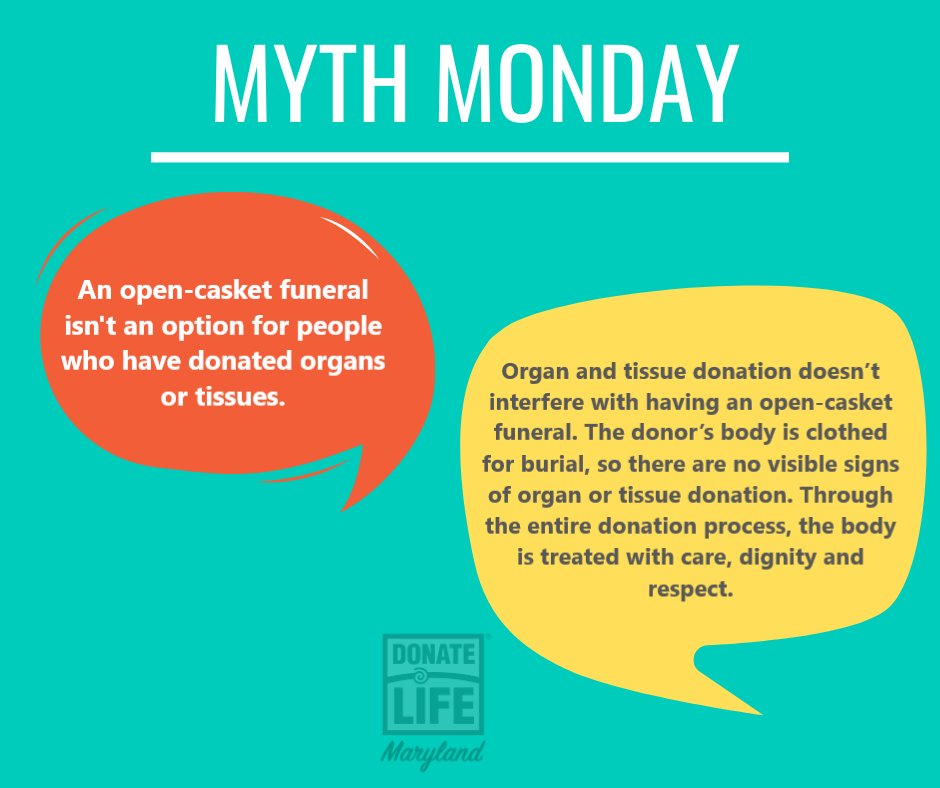 #KnowTheFacts #MythMonday #DonateLife
Register Now: bit.ly/2OR5nVd
