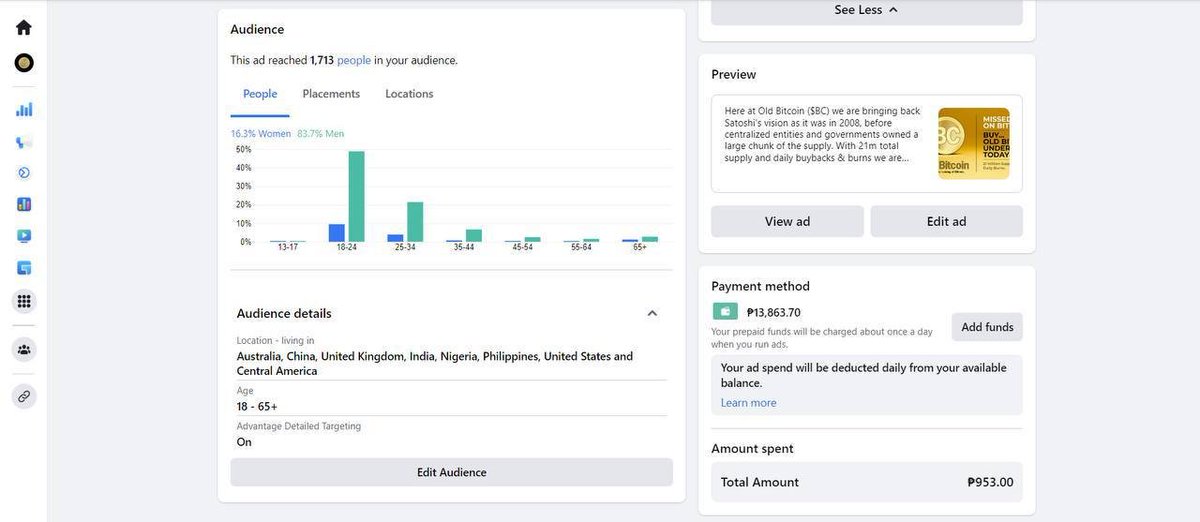 trendcoins_io's tweet photo. Facebook and Instagram ads

Benefits:
-Big exposure worldwide
-Organic tractions
-Chance to get posted on different private alpha groups
-Real time investors
-Chance to be top search on facebook and trending worldwide (together with ads)

#BSC #ETH #BNB #PINKSALE #PRESALE https://t.co/0sLvkh4wta