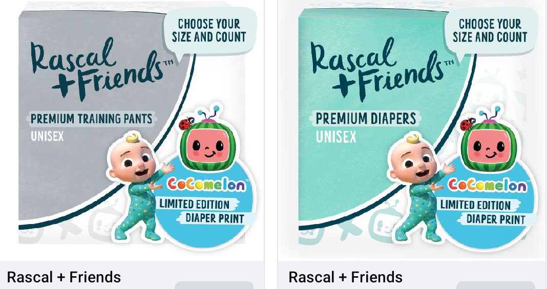 Littlewolf124's tweet photo. @CrinklyButtNeo According to Rascal + Friends packaging for there diapers and training pants, they are the same thing https://t.co/1AAo2eQpD8