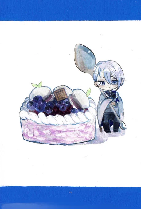 リプ頂いた刀剣男士のミニキャラ×ケーキのイラストを描きたいです…良ければリプくださるとHappy