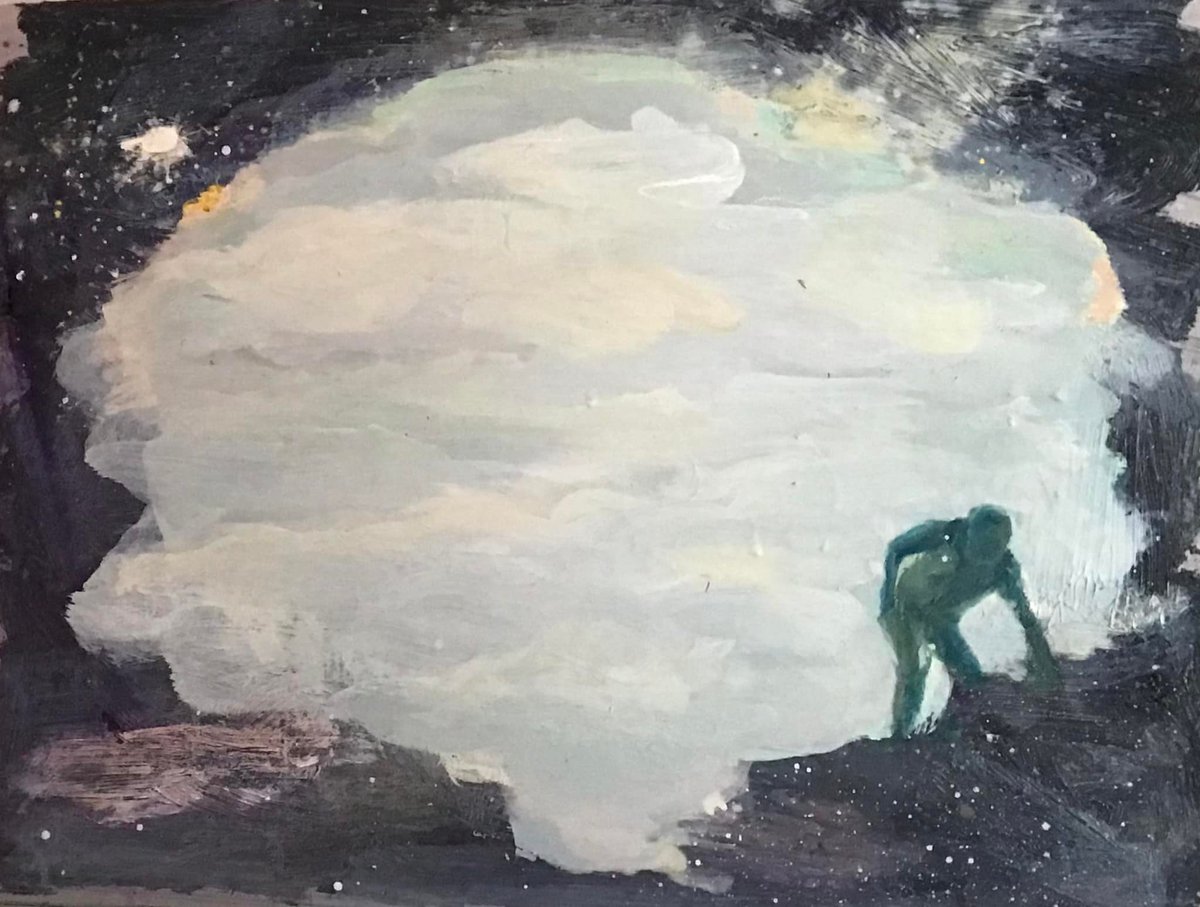 Plato's Retreat. 
Oil on Gesso Board
2022