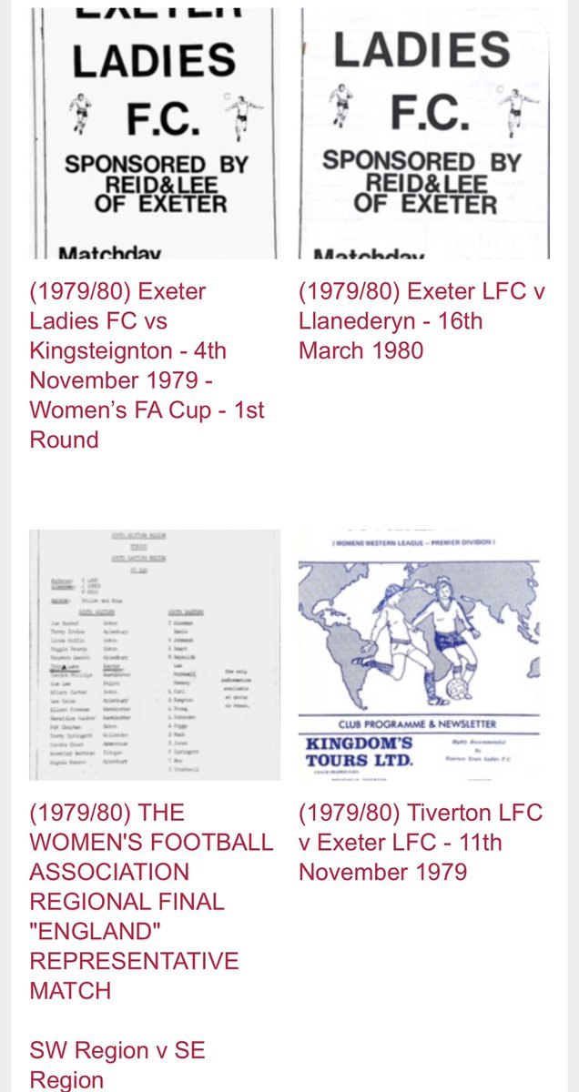 GrecianArchive's tweet image. Programmes from Women’s Football

We (Tom) have uploaded 71 women’s programmes on the Archive. 

They can be read by clicking on them

grecianarchive.exeter.ac.uk/items/browse?c…

Does anyone have any more we can borrow/have in the museum.