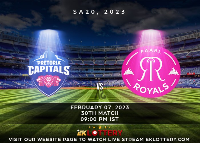 EK_lottery's tweet photo. SA20, 2023 – M A T C H 3️⃣0️⃣
PRETORIA CAPITALS 🆚 PAARL ROYALS
🏏 The Weather forecast for the PC vs PR 30th Match on Tuesday, 07 February 2023 at SuperSport Park, Centurion, Centurion is expected to be mostly cloudy or sunny or clear and rainy.
#EKLottery #match30 #SA20 https://t.co/11oEHSKQYk