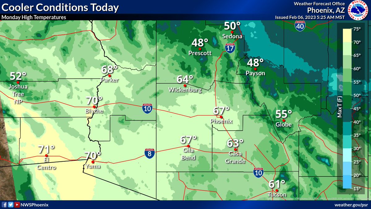 NWS Phoenix on Twitter "If you enjoy cooler than average temperatures