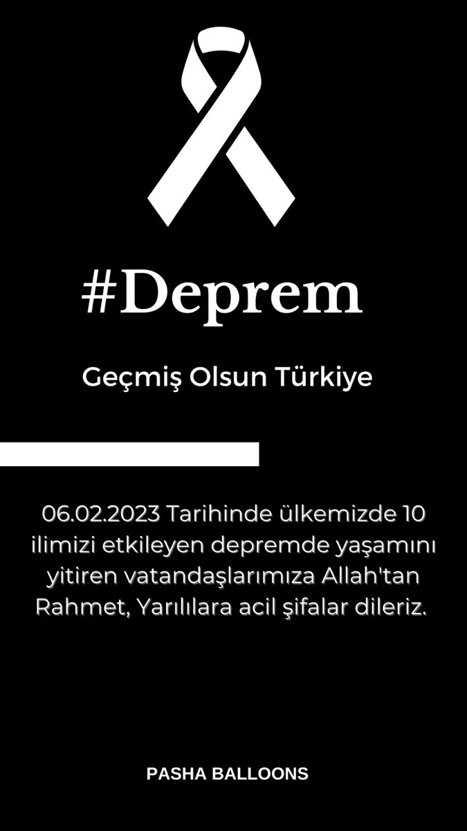 Geçmiş olsun Türkiye #DEPREMOLDU #deprem
