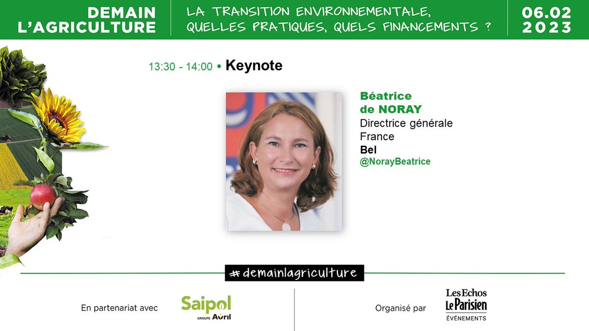 EchosParisien_E's tweet photo. #demainlagriculture -  Keynote avec @NorayBeatrice - Directrice Générale  @belcorporate https://t.co/nAQIrBrE79