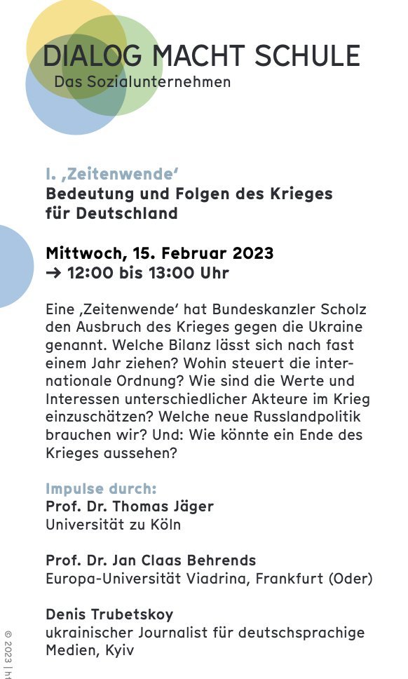 Auf die Diskussion mit <a href="/jcbehrends/">Jan Claas Behrends</a> und <a href="/denistrubetskoy/">Denis Trubetskoy</a> bei <a href="/DmSchule/">Dialog macht Schule</a> freue ich mich sehr. Anmelden kann man sich hier: dialogmachtschule.de/campus/