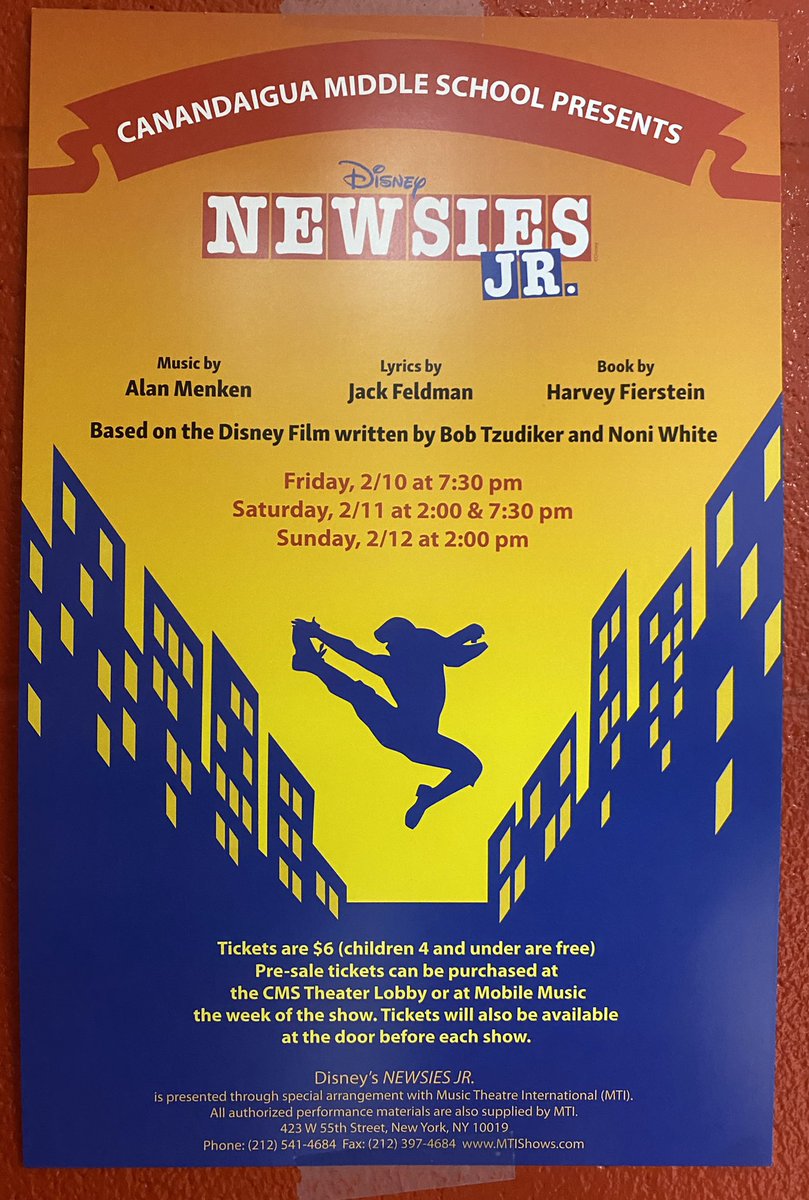 CDGAMusic's tweet photo. Our @CMS_Braves Musical goes up this weekend! (2/10-2/12) Don’t miss this amazing cast/crew and set! 
Tickets are available at @MobileMusiccdga #CanandaiguaProud https://t.co/PzDXVpHWx3