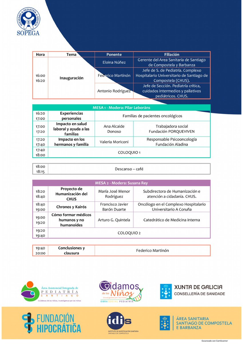 SICRUS_research's tweet image. El progreso técnico de la Medicina es espectacular pero… ¿está progresando del mismo modo la humanización de los #cuidados a los pacientes?
Os invitamos el 16/febrero 2023 a la segunda jornada 𝗘𝗹 𝗰𝗮𝗺𝗶𝗻𝗼 𝗱𝗲 𝗹𝗮 #Humanización.

+ información sobre inscripción en🧵👇