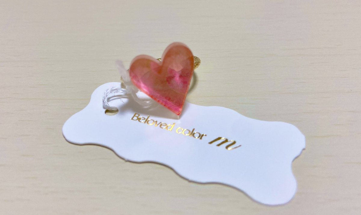 comita467's tweet photo. お迎えしました！
ハートいっぱいで可愛い💓💓
#m #ハンドメイドアクセサリー https://t.co/D8N3bjxoJe