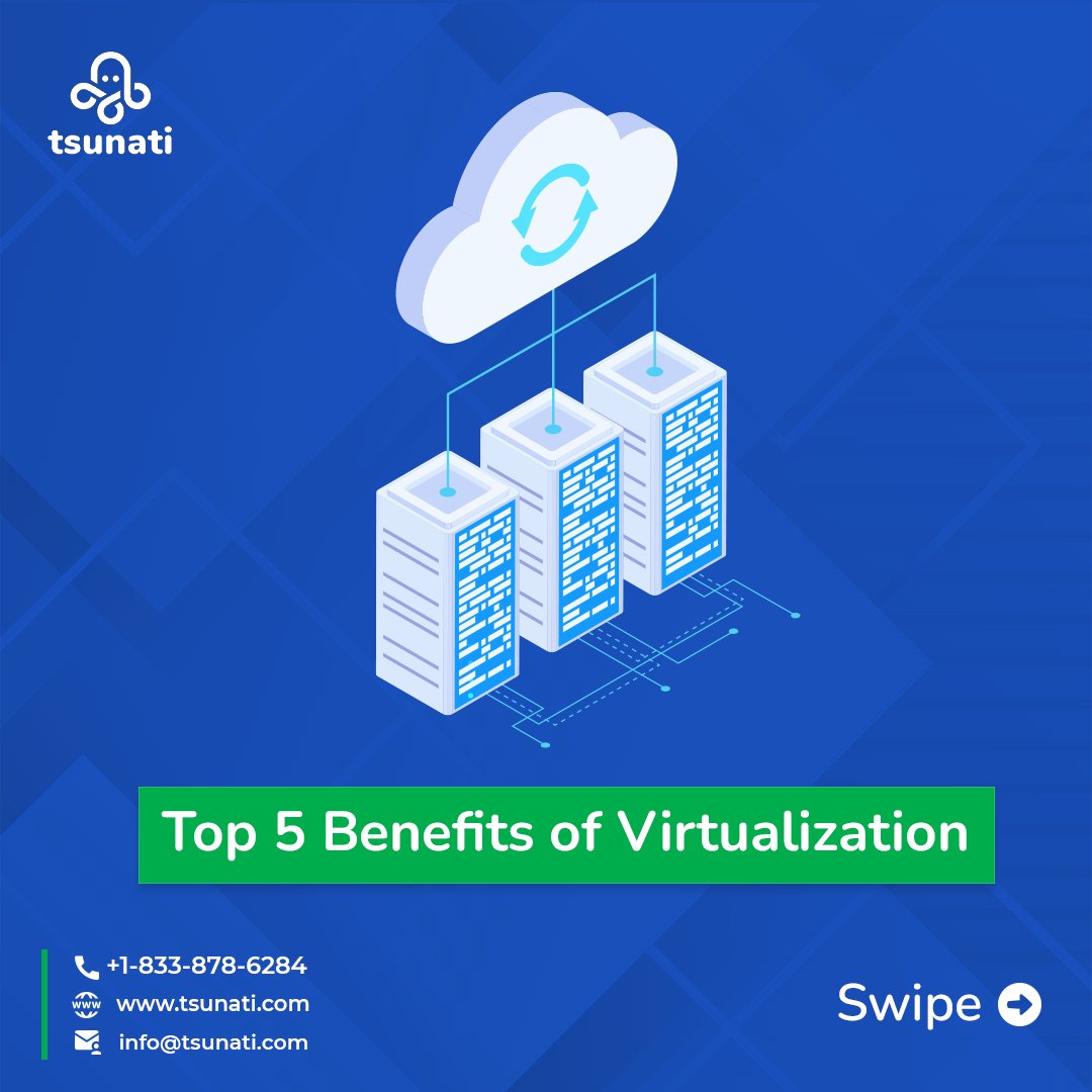 Tsunatiinc's tweet image. Experts at @Tsunatiinc offer complete services of Virtualization that can help reduce administrative overhead by increasing cost savings, scalability, and efficiency of your organization.

#Networking #VirtualServers #Virtualization #ManagedServiceProvider