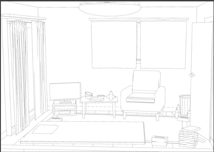 背景素材できたーなかなか良さそう 