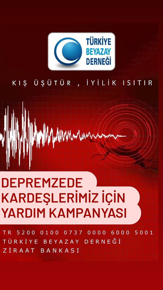 Beyazay depremzede kardeşlerimizin yanında. Geçmiş olsun Türkiye..