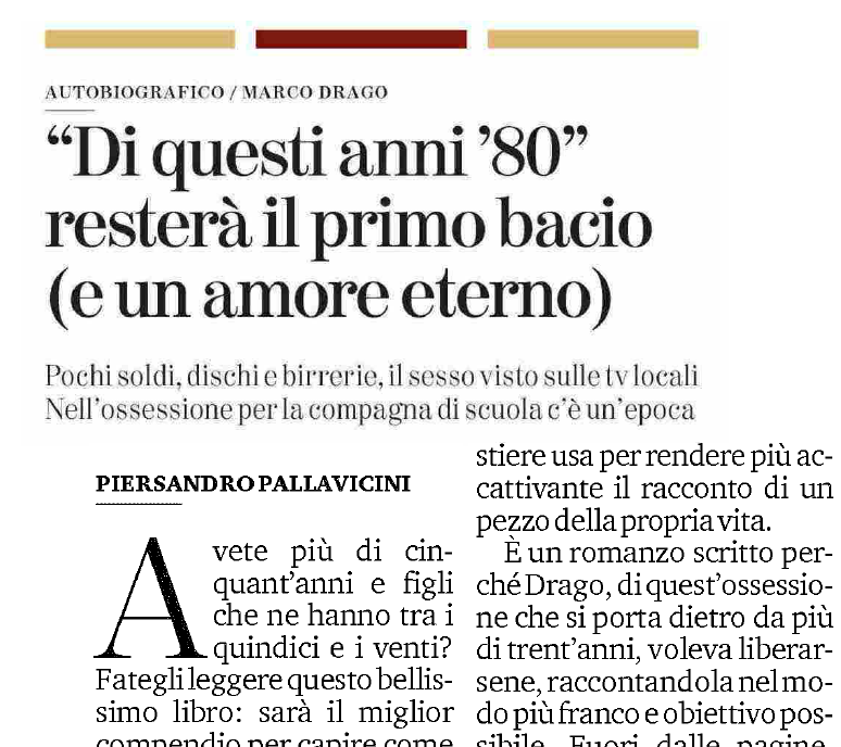 «Un libro importante per il suo autore, liberatorio per il suo autore, ma di questa forza, di questa bruciante energia propulsiva, si serve come volano per diventare un libro importante per tutti»
<a href="/TuttoLibri/">TuttoLibri</a> <a href="/Piersandropalla/">P.Sandro Pallavicini</a>

«Innamorato» <a href="/MarcoDragovic/">Marco Drago</a> 
bit.ly/3PKSKGK