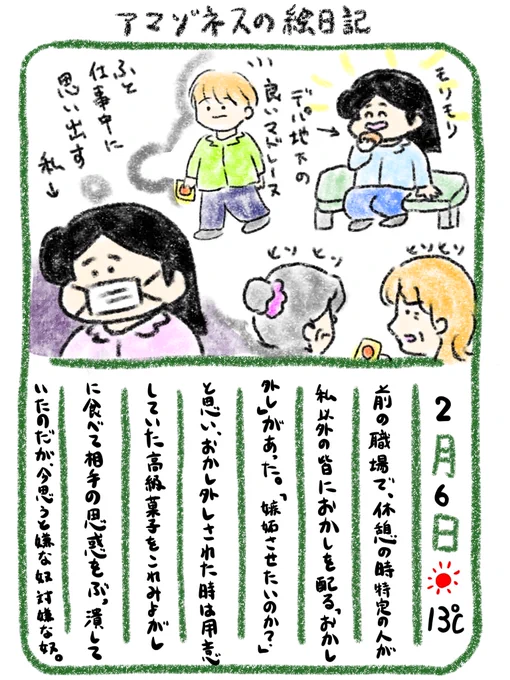 【絵日記】おかし外し、くだらなかったな 
