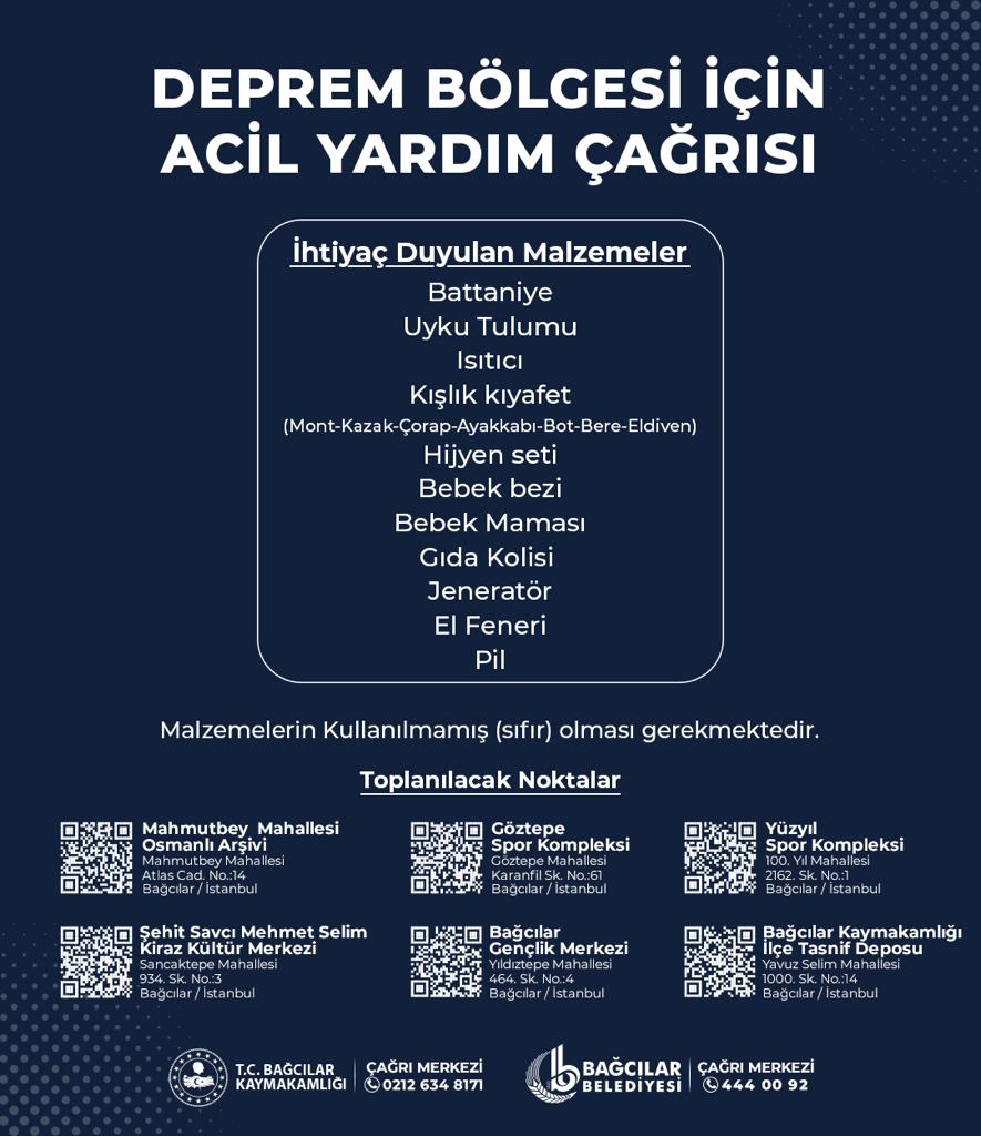 ACİL YARDIM ÇAĞRISI

#Deprem #Acil