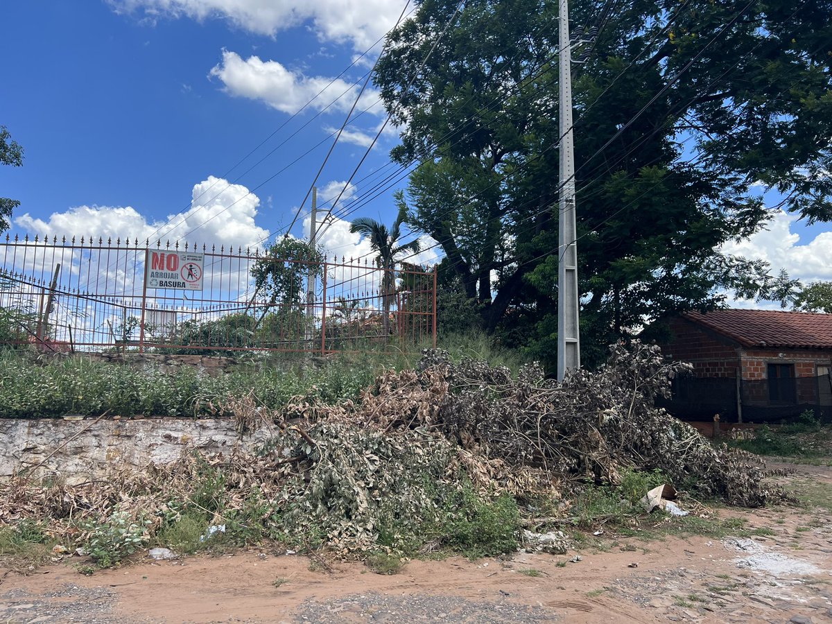 Majito1033's tweet photo. @trecepy  estaría bueno ser ejemplo de la lucha contra el dengue y la chikungunya  … predio de los cabos de la antena , a metros de sus oficinas … https://t.co/vbwnVCfiI6