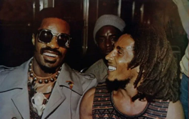 Stevie Wonder & Bob Marley
Happy Birthday Bob, wherever you are. 