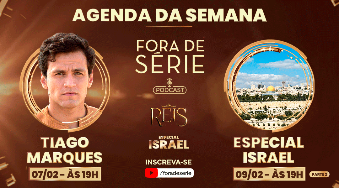 Essa semana está recheada de novidades por aqui no <a href="/ofcforadeserie/">Fora de Série Podcast</a> ✨
#seriereis #especialIsrael #foradeseriepodcast