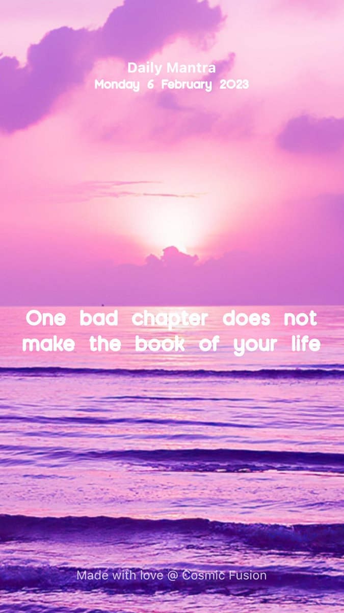 BeautyTies's tweet image. I adore the daily mantras from ⁦@CosmicFusionApp⁩ ! 

I always talk about the months being new chapters of my life, so this is perfect for me. 📖 

▪️Gifted▪️

#BeautyTies 
#CosmicFusion 
#Mantra