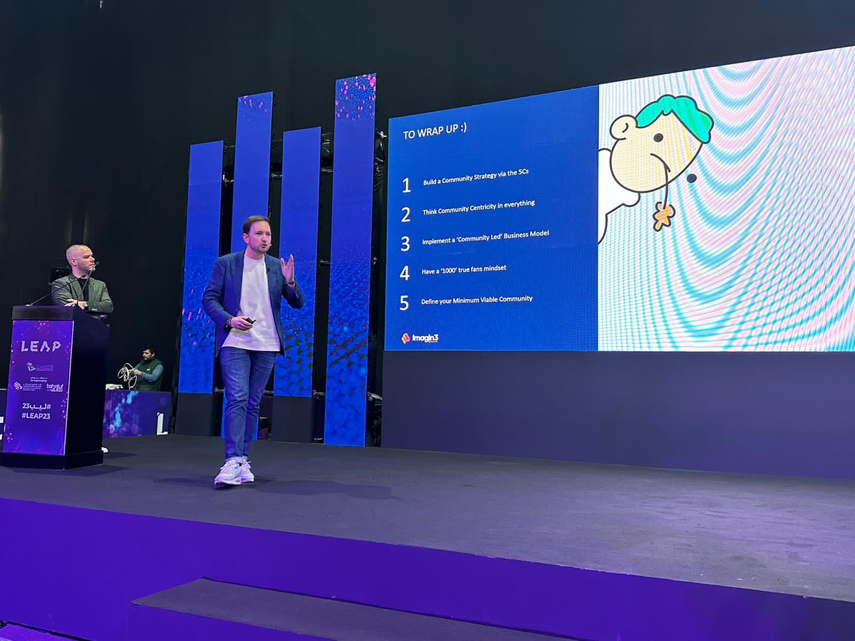 ph_gregoire's tweet photo. Two top 🇧🇪Belgian #2Web3 Nerds sharing their enthusiasm, experiences &amp; vision #live @LEAPandInnovate
In #Riyadh today, the future is now while ia talking about Building Engaged Communities In The Age of The #Metaverse 🚀
#Belgians🇧🇪#AStateOfMind
#bigdata, #ai, #LEAP23 https://t.co/tLbr4dXsGn