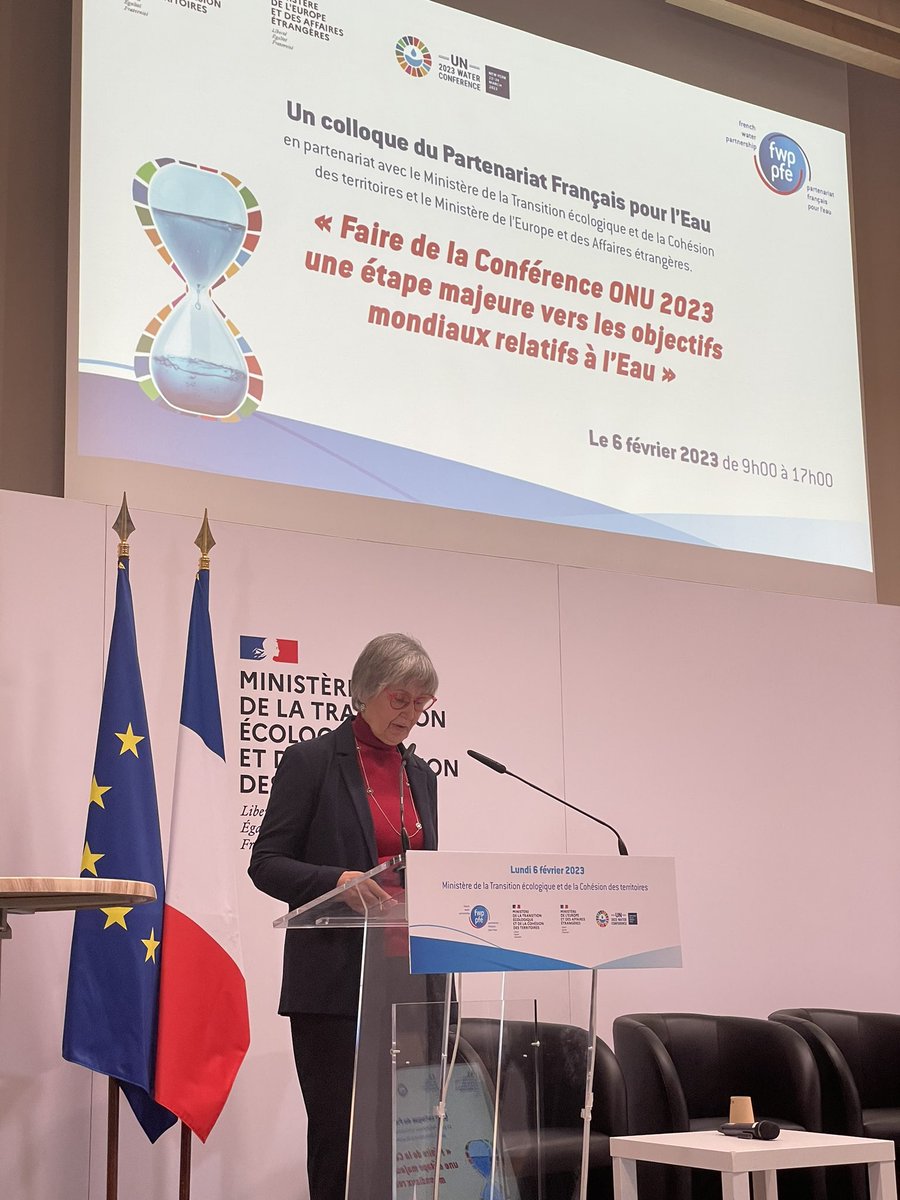 FlorenceBlatrix's tweet photo. Clôture de la première demi-journée du colloque du Partenariat Français pour l’Eau par  Erik Orsenna « Faire de la conférence de l’ONU 2023 une étape majeure vers les objectifs mondiaux relatifs à l’eau » https://t.co/YN28pQg5tK
