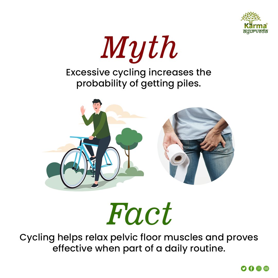 KarmaAyurveda's tweet photo. People believe that sitting on a hard surface, such as a bicycle seat, might cause piles. It is a misconception that downplays cycling's genuine advantages in solving the issue.
#constipation #health #piles  #Turkey #weightloss #constipationrelief #internalpiles #karmaayurveda https://t.co/qoPhDbZyBs