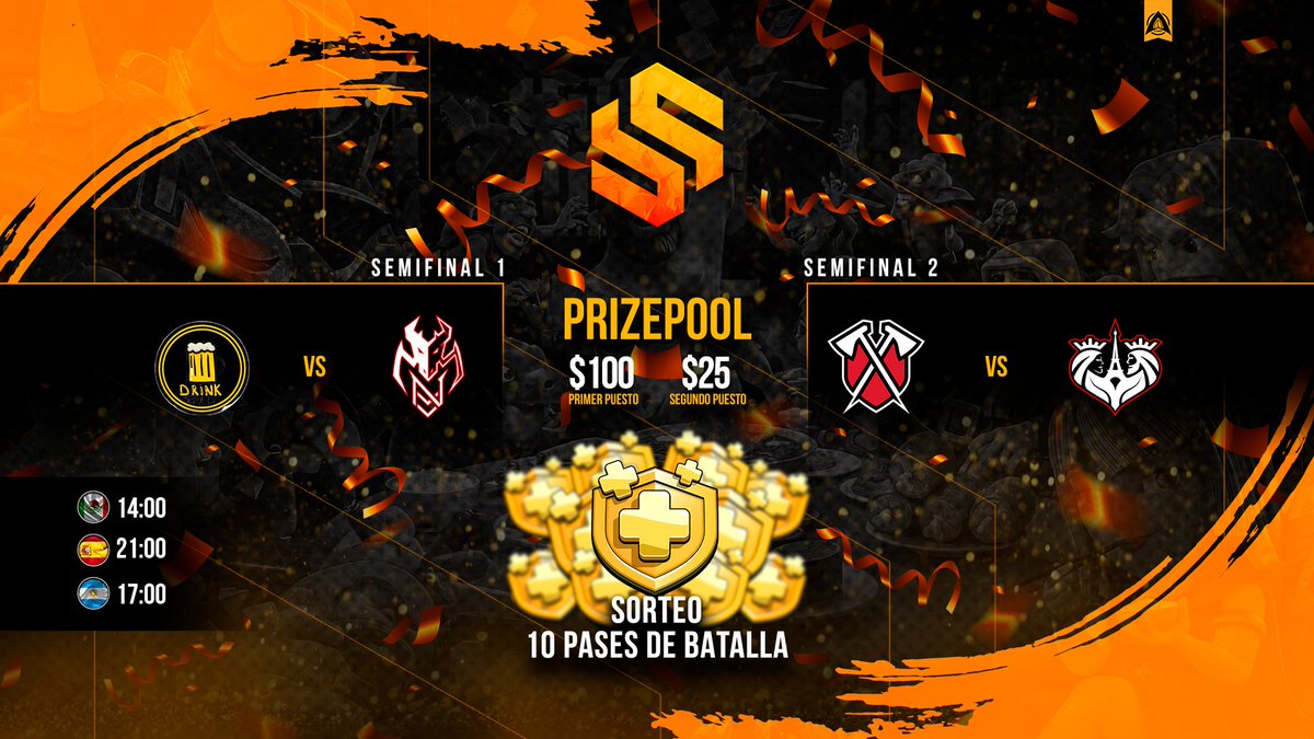 Style (@style_coc) on Twitter photo L U N E S ! 🥳
Especial CUMPLEAÑOS! 😍
🏆 TORNEO entre AMIGOS 🏆
✅ #DrinkTeam vs @VNesportingCOC
✅ <a href="/TribeGamingCoC/">Tribe Gaming CoC</a> vs <a href="/MS_EsportsCOC/">M.S Esports 2</a>
💰 125$ PRIZEPOOL (Sponsor <a href="/leyendacoc_/">࿐ La Leyenda</a> )
🎁 SORTEO de 10 PASES de ORO
20:30🇪🇸 16:30🇦🇷 13:30🇲🇽
👉 twitch.tv/style_coc L U N E S ! 🥳
Especial CUMPLEAÑOS! 😍
🏆 TORNEO entre AMIGOS 🏆
✅ #DrinkTeam vs @VNesportingCOC
✅ <a href="/TribeGamingCoC/">Tribe Gaming CoC</a> vs <a href="/MS_EsportsCOC/">M.S Esports 2</a>
💰 125$ PRIZEPOOL (Sponsor <a href="/leyendacoc_/">࿐ La Leyenda</a> )
🎁 SORTEO de 10 PASES de ORO
20:30🇪🇸 16:30🇦🇷 13:30🇲🇽
👉 twitch.tv/style_coc