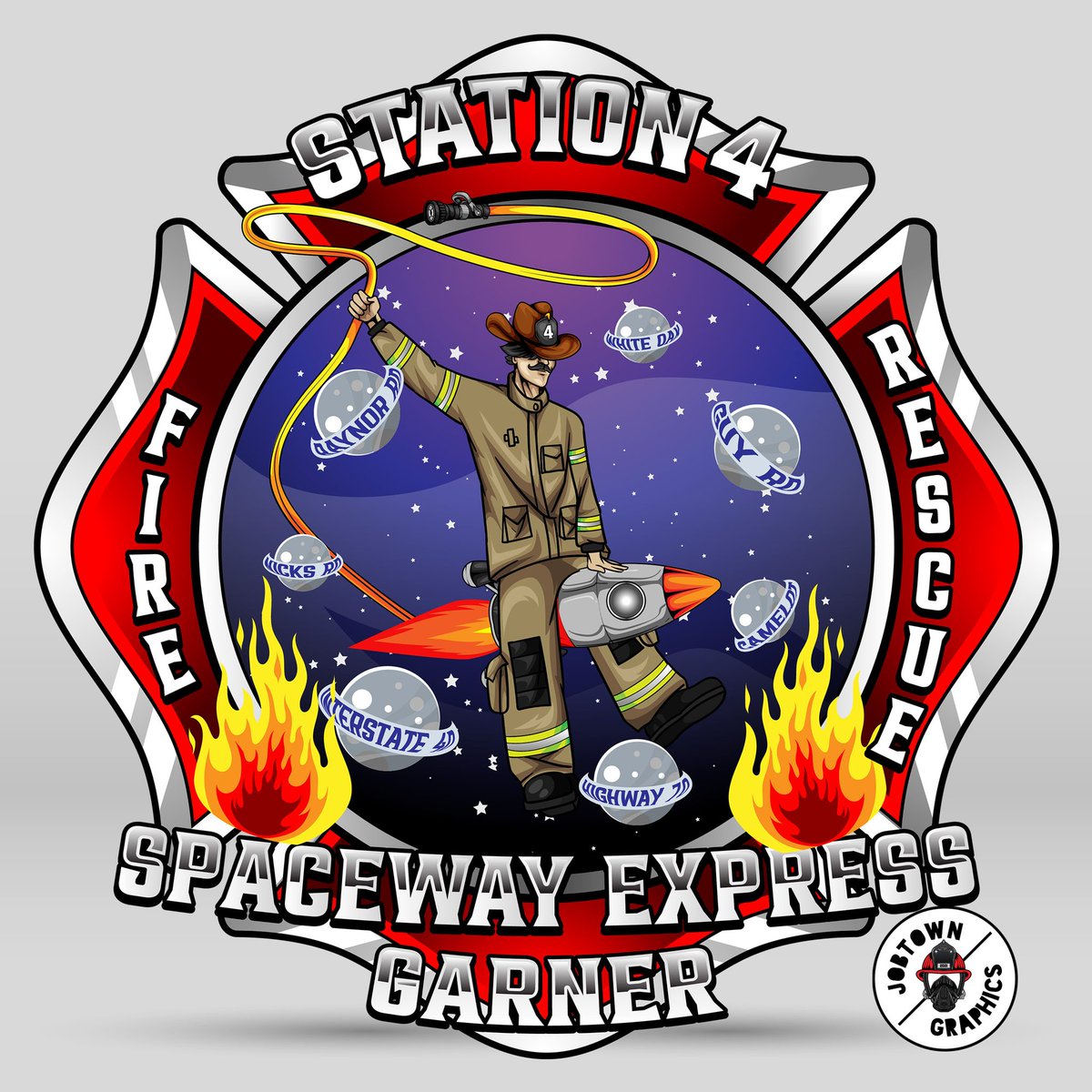 New station logos.  We hope to see them soon around town.  Still in the finalization stage at the moment, but looking good!