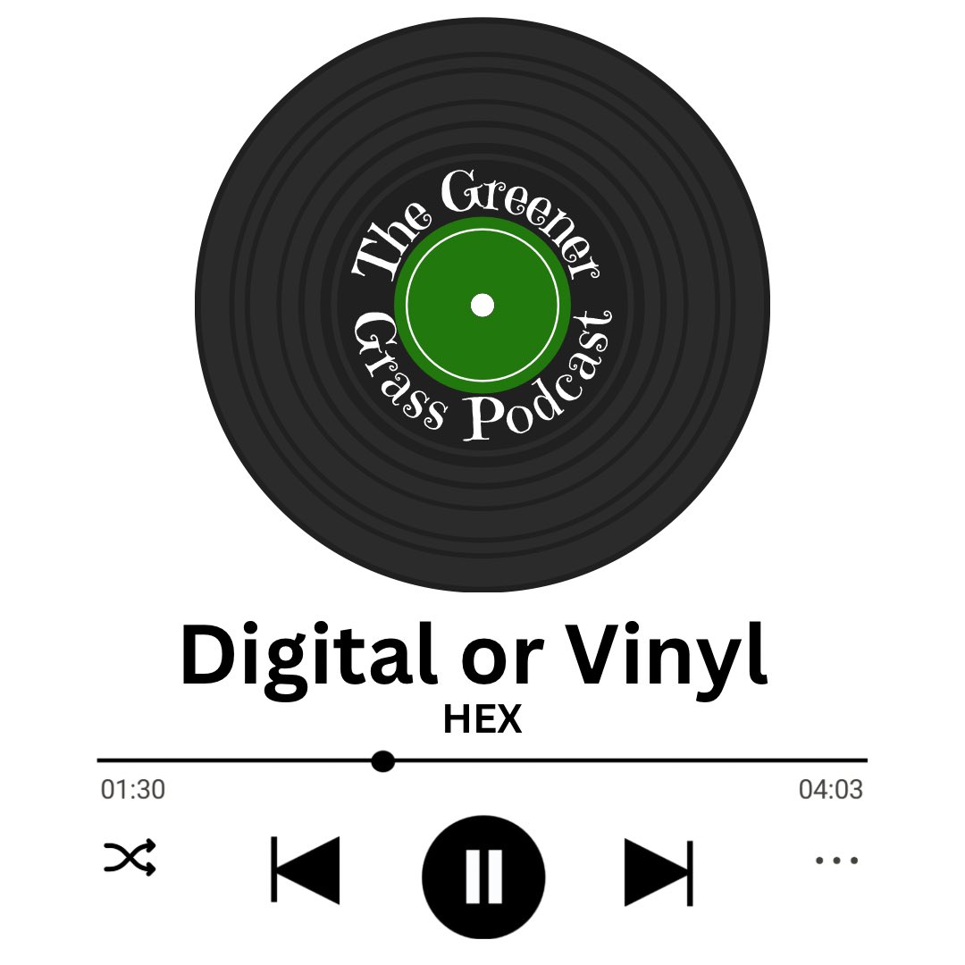 GrassPodcast's tweet image. The 1st Patreon Member Specials, this topic came from our  supporter @RockinHex . 
 A spectacular guitar player, he is no slouch when it comes to the ins &amp;amp; outs of music; both the entertainment &amp;amp; biz side! Join us as we weigh the pros and cons of Digital or Vinyl!