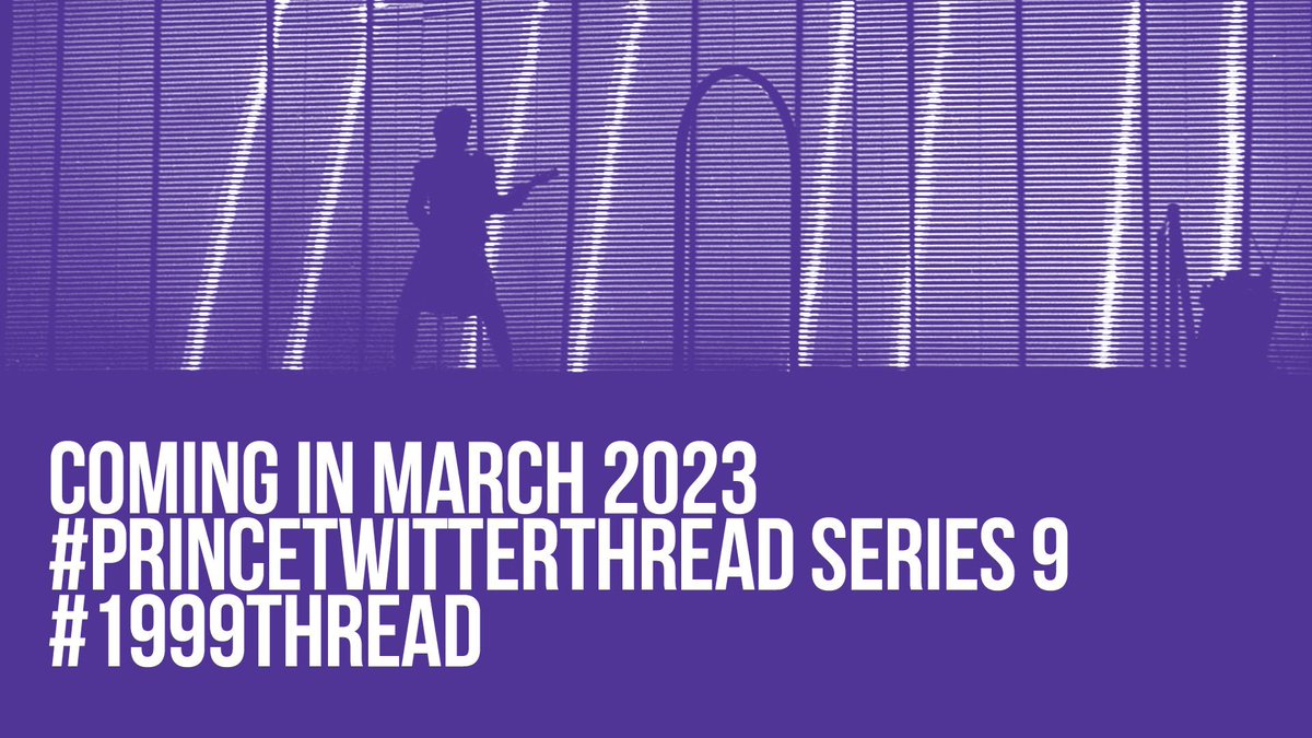 PrinceThread's tweet photo. Soon… #PrinceTwitterThread #1999thread https://t.co/JgnlH1s7ST