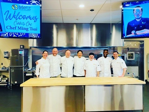 ChefHannah419's tweet photo. A great week @MetzCulinary winter training with Master Chef Ron Desantis &amp; the amazing Chef Ming Tsai developing plant forward recipes. We ate delicious @Mings_Bings a hand-held plant forward take on traditional Chinese Street Food. Vegan &amp; GF, all in a tasty Brown rice wrapper. https://t.co/8Xbvwpnbc1