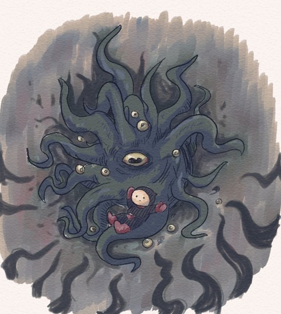 extra eyes solo male focus 1boy monster eldritch abomination no humans general  illustration images