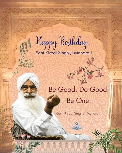 SOSmeditate's tweet photo. Today we celebrate the life, love, and legacy of the great spiritual Master, Sant Kirpal Singh Ji Maharaj (Feb 6, 1894 - Aug 21, 1974). Through three world tours, he spread the seeds of #spirituality far and wide.

#SantKirpalSinghJiMaharaj #SantKirpalSingh #BeGoodDoGoodBeOne https://t.co/eMqXYGCXoi