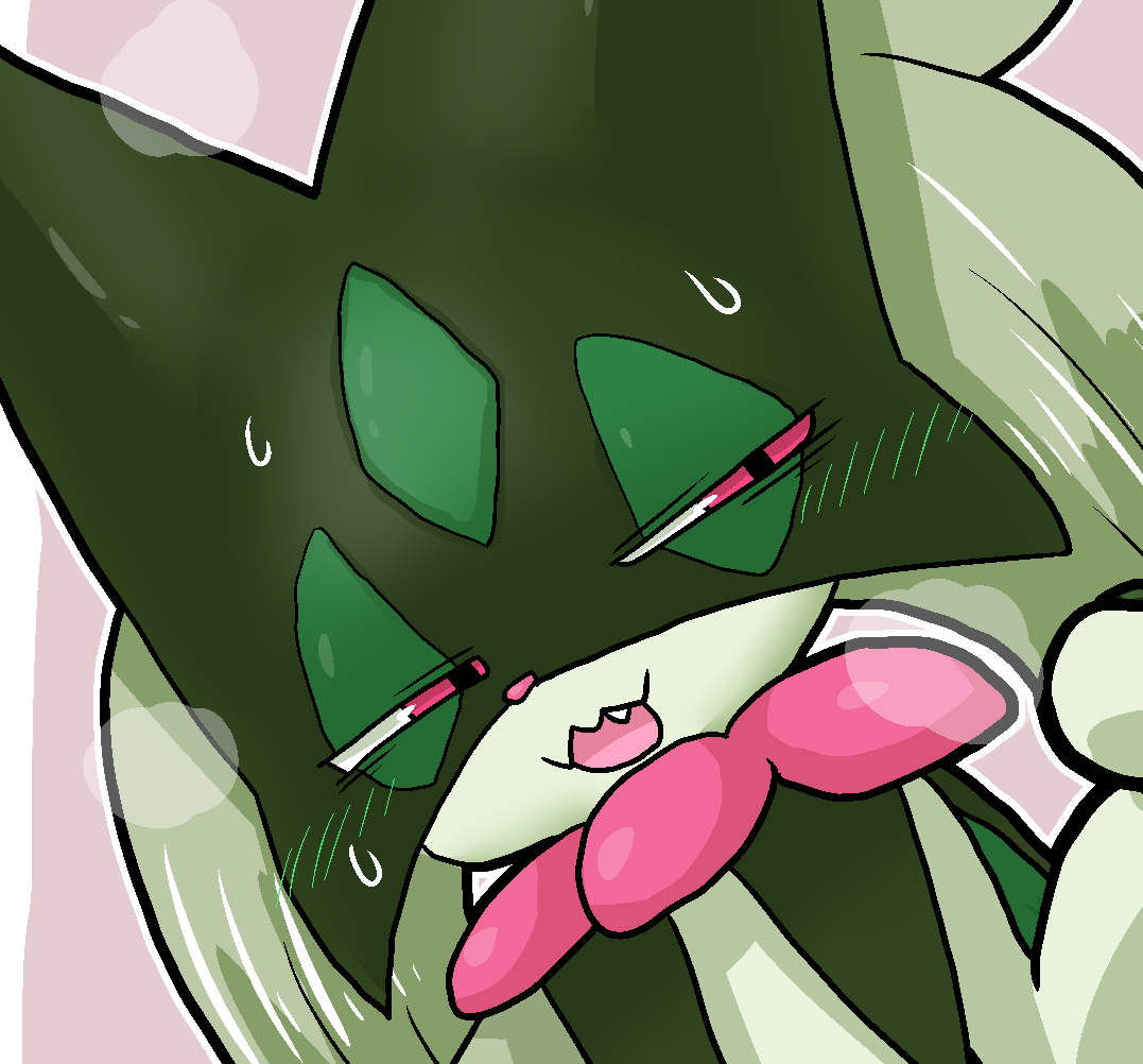 pokemon (creature) half-closed eyes solo furry blush fang open mouth  illustration images