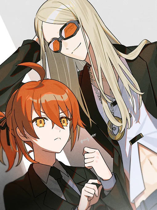 黒スーツぐだとテスカトリポカを並べたかった #FGO 