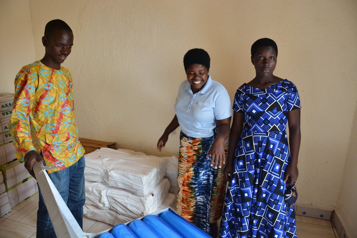 CentreJUC's tweet photo. 1/2 Today, 6 Feb 2023, JUC assistant director Mr Pierre Nyandwi, SJ, delivered equipment including sewing machines, fabric, needles, thread, irons and more, to the tailors' group(Regina Pacis) in the women empowerment project. 

@jesuitenmission https://t.co/orYJ0eNxeg