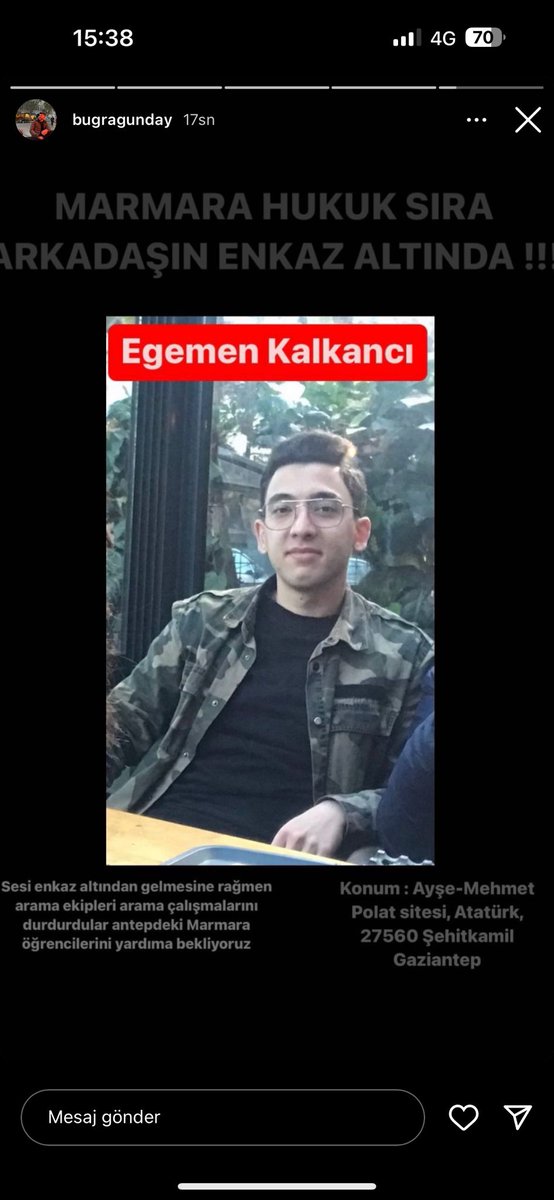 Arkadaşımız Enkaz Altında!