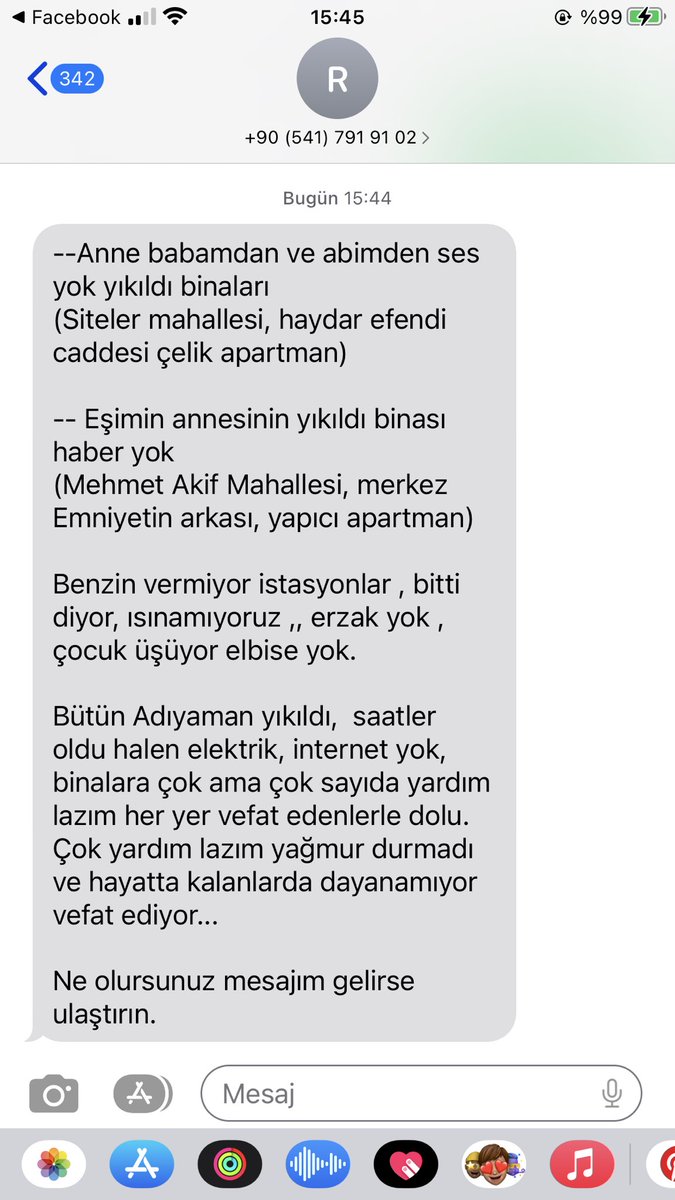 m_kara8's tweet photo. arkadaşımın ailesi enkaz altında lütfen paylaşın mesaj  attı #deprem #adiyamandeprem @desiberr https://t.co/tCG28jG7vA