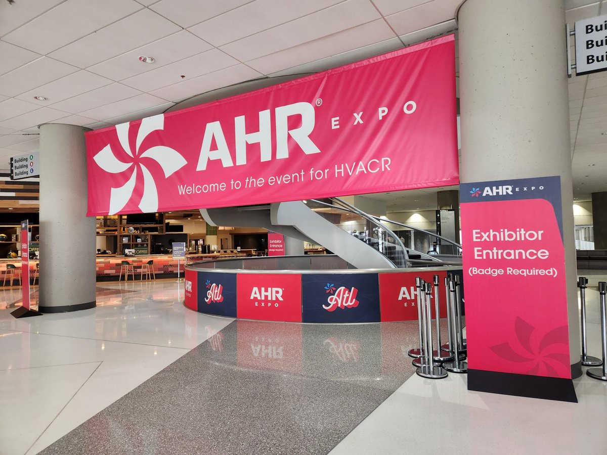 Today is the first day at the @ahrexpo!  Come see us at Booth B4010 #ahrexpo #ahrexpo2023